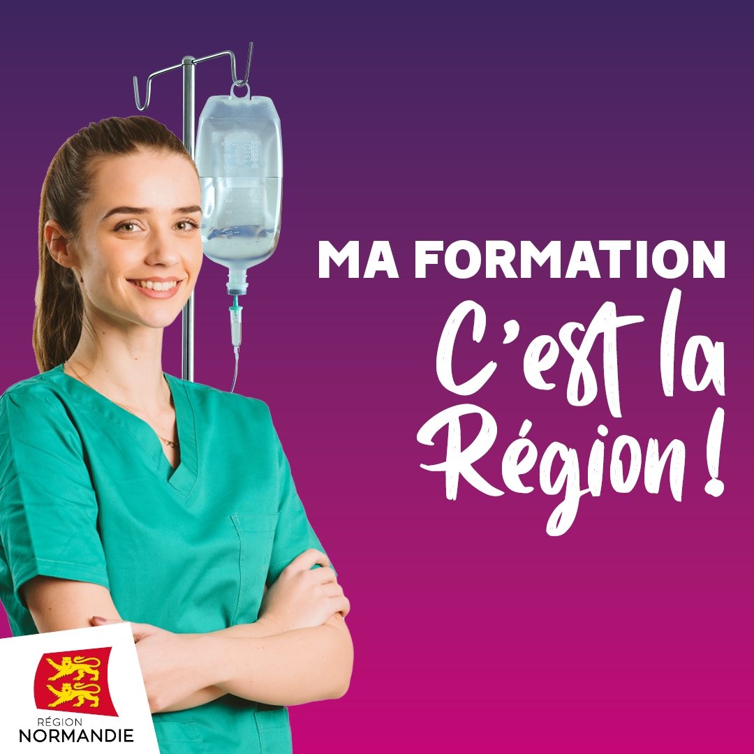 Campagne de recrutement par la Région Normandie. Document région Normandie.