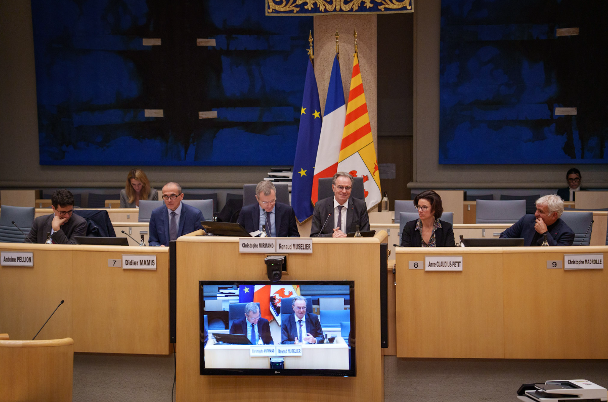 A l’Hôtel de Région, présentation de l’étape n°2 de la COP régionale. Photo Pierre-Emmanuel Trigo Région Sud.