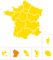 Situation géographique de la Guyane sur la carte de France