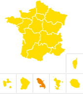Situation géographique de la Martinique sur la carte de France