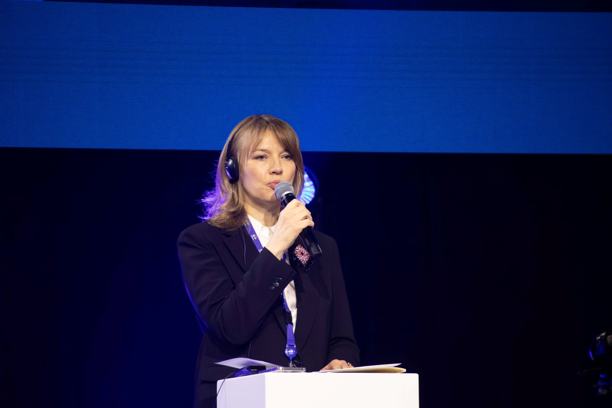 Olena Shuliak, présidente de la commission de la Verkhovna Rada chargée de l’organisation du pouvoir de l’État et du développement régional en Ukraine. Photo CdR.