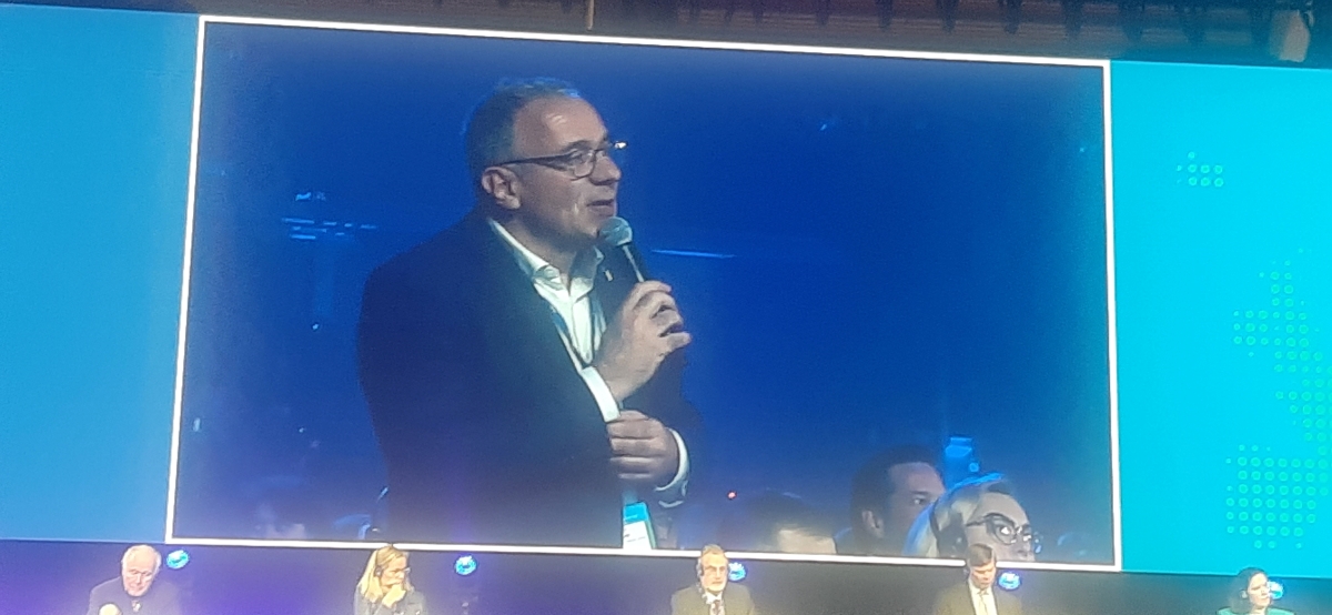 Intervention de Patrick Molinoz (Région Bourgogne-Franche-Comté).
Photo Philippe Martin régions Magazine. 
