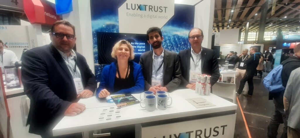 L’équipe de Lux Trust, start-up implantée au Luxembourg.