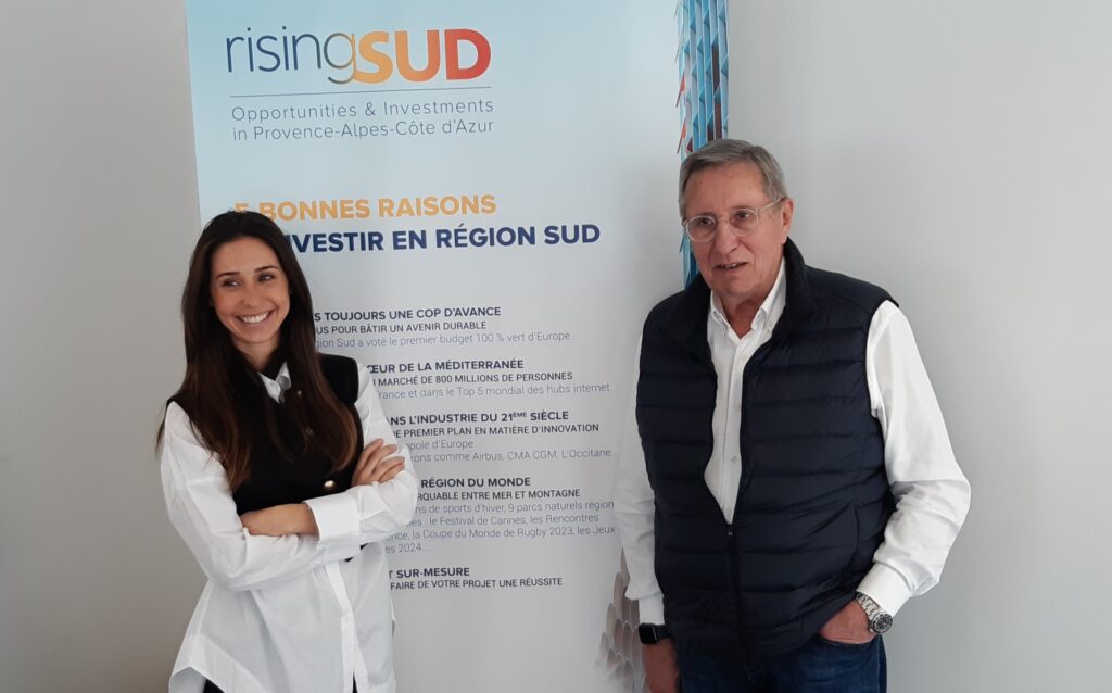 Audrey Brun Rabuel, directrice générale de risingSUD et Bernard Kleynhoff, conseiller régional et président de risingSUD. Photo risingSUD