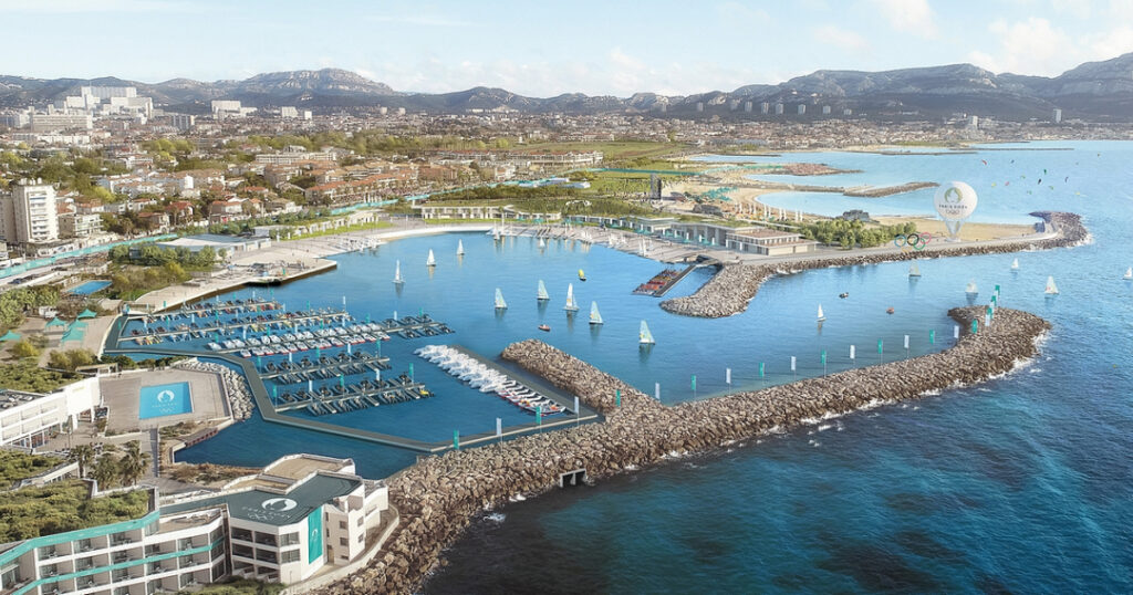 La Marina de Marseille dans sa globalité.