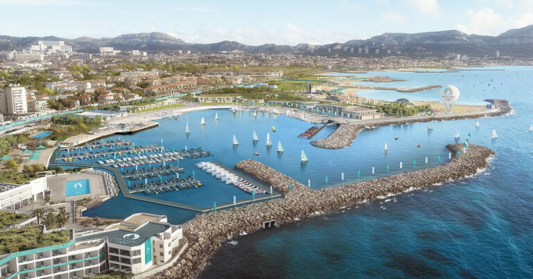 La Marina de Marseille dans sa globalité.