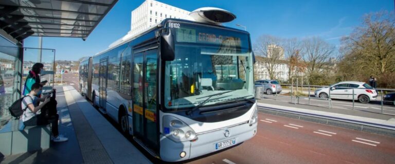 Peu à peu, le réseau de transports en commun de la Métropole de Rouen Normandie devient exemplaire sur le plan de la décarbonation. Photo Métropole-Rouen-Normandie.