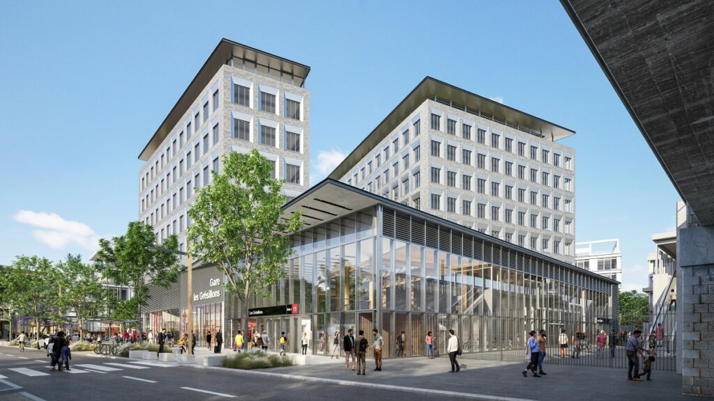 La future gare des Grésillons à Gennevilliers. Photo Société des grands projets / Richez et associés