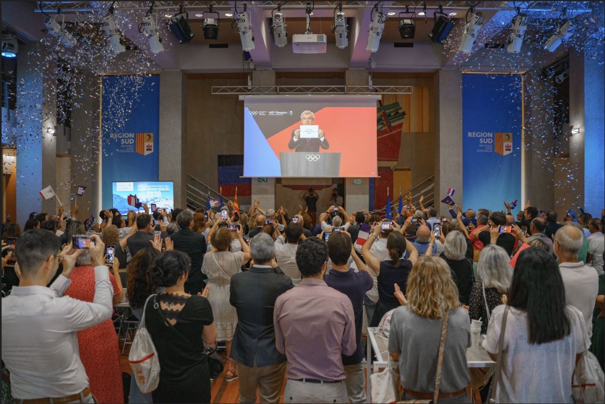 L’annonce des résultats à Marseille. Photo Région Sud Pierre-Emmanuel Trigo