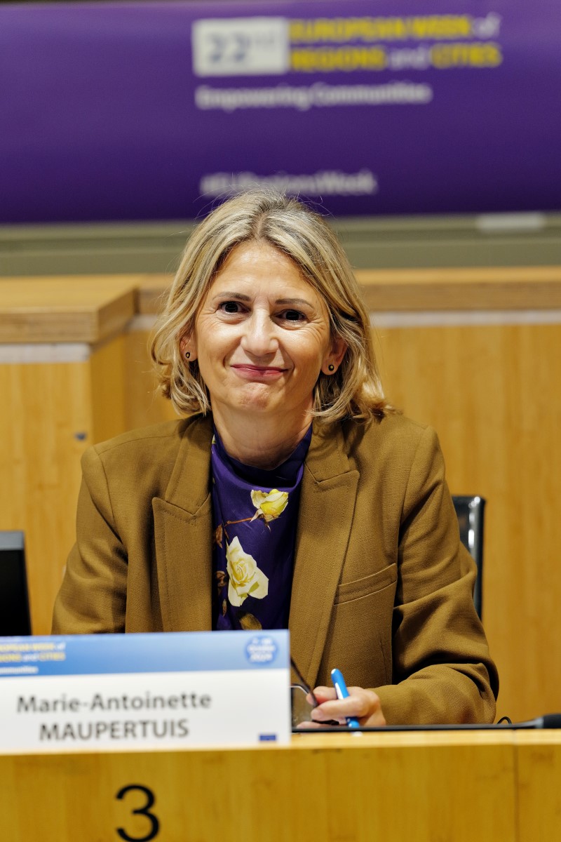 La présidente de l’Assemblée de Corse en session plénière du Comité européen des régions. Photo CdR.