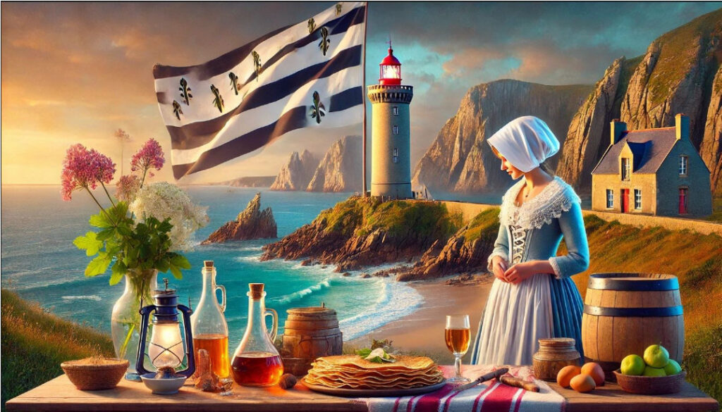 La Bretagne vue par Dall E-Prompt (image extraite du rapport).