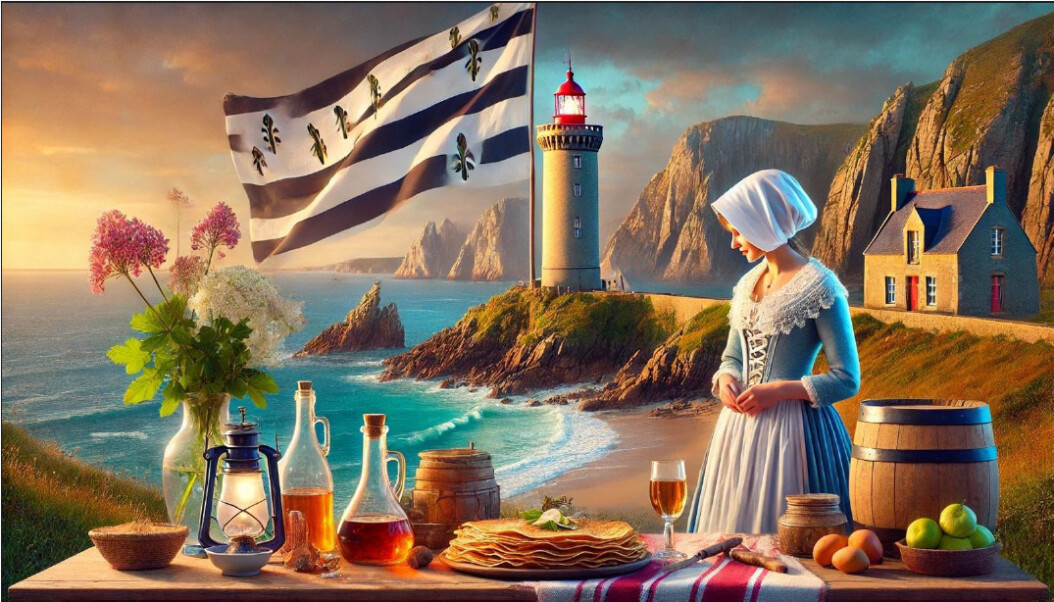 La Bretagne vue par Dall E-Prompt (image extraite du rapport).