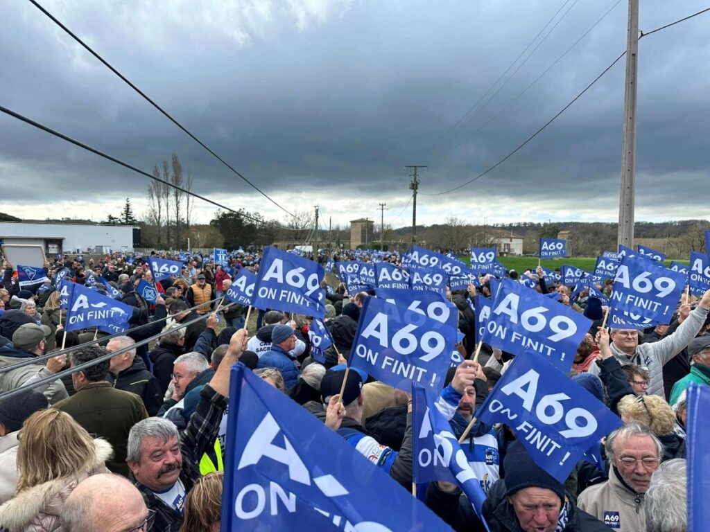 Des milliers de manifestants samedi en faveur de l’A69. Photo VIA81.
