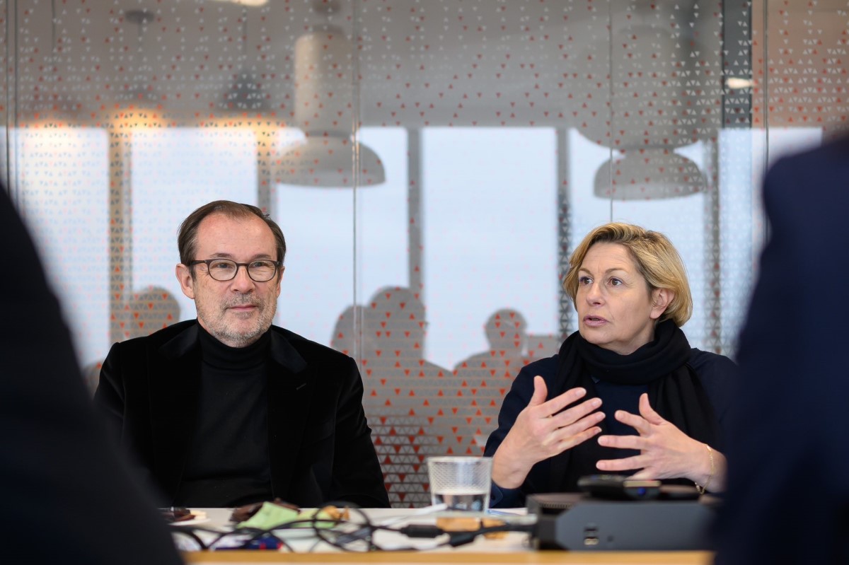 Christian Mantei président du Conseil d'administration d'Atout France, et Nathalie Delattre ministre déléguée chargée du Tourisme. Photos Atout France.