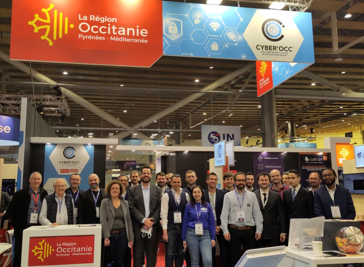 Une partie de l’équipe du pavillon Occitanie. Photo Région Occitanie.