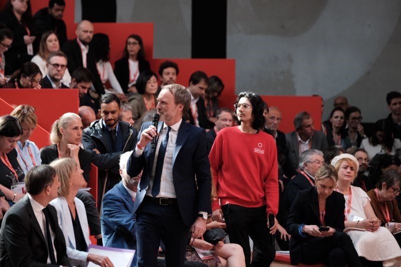 Antoine Saintoyant face à la ministre du Logement Valérie Létard.
