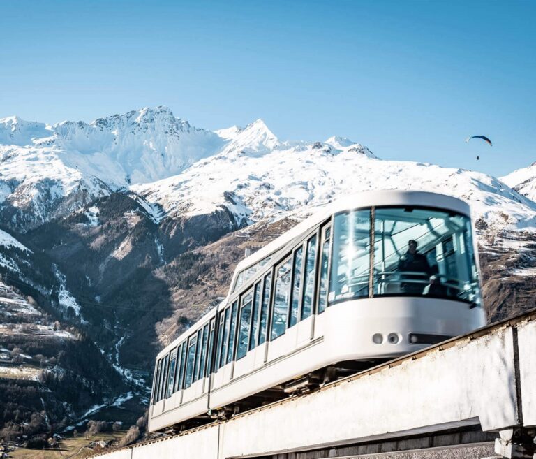 Le funiculaire de Bourg-Saint-Maurice. Photo POMA.