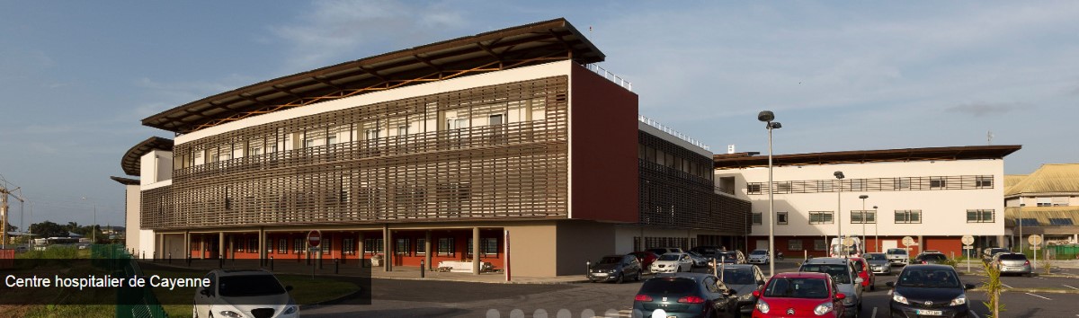L’un des bâtiments hospitaliers guyanais, ici celui de Cayenne.