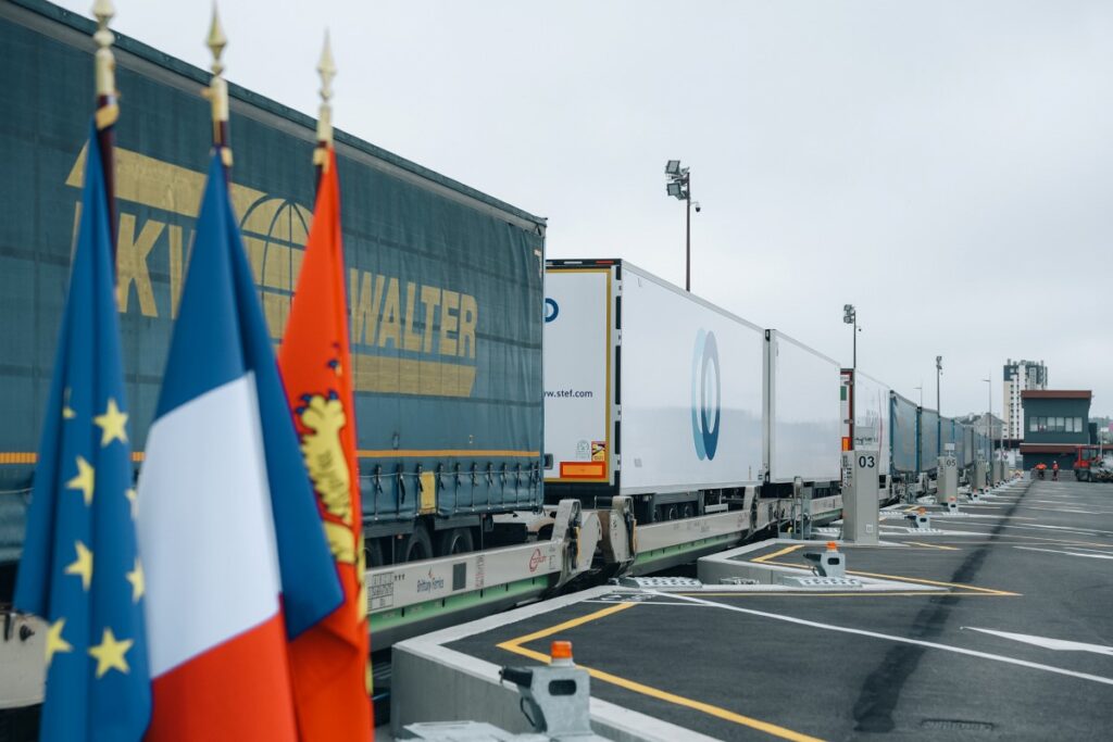 Le terminal de Cherbourg a traité 91.866 remorques en 2024. Crédit photos : Galliot / Région Normandie