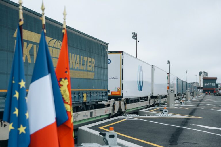 Le terminal de Cherbourg a traité 91.866 remorques en 2024. Crédit photos : Galliot / Région Normandie