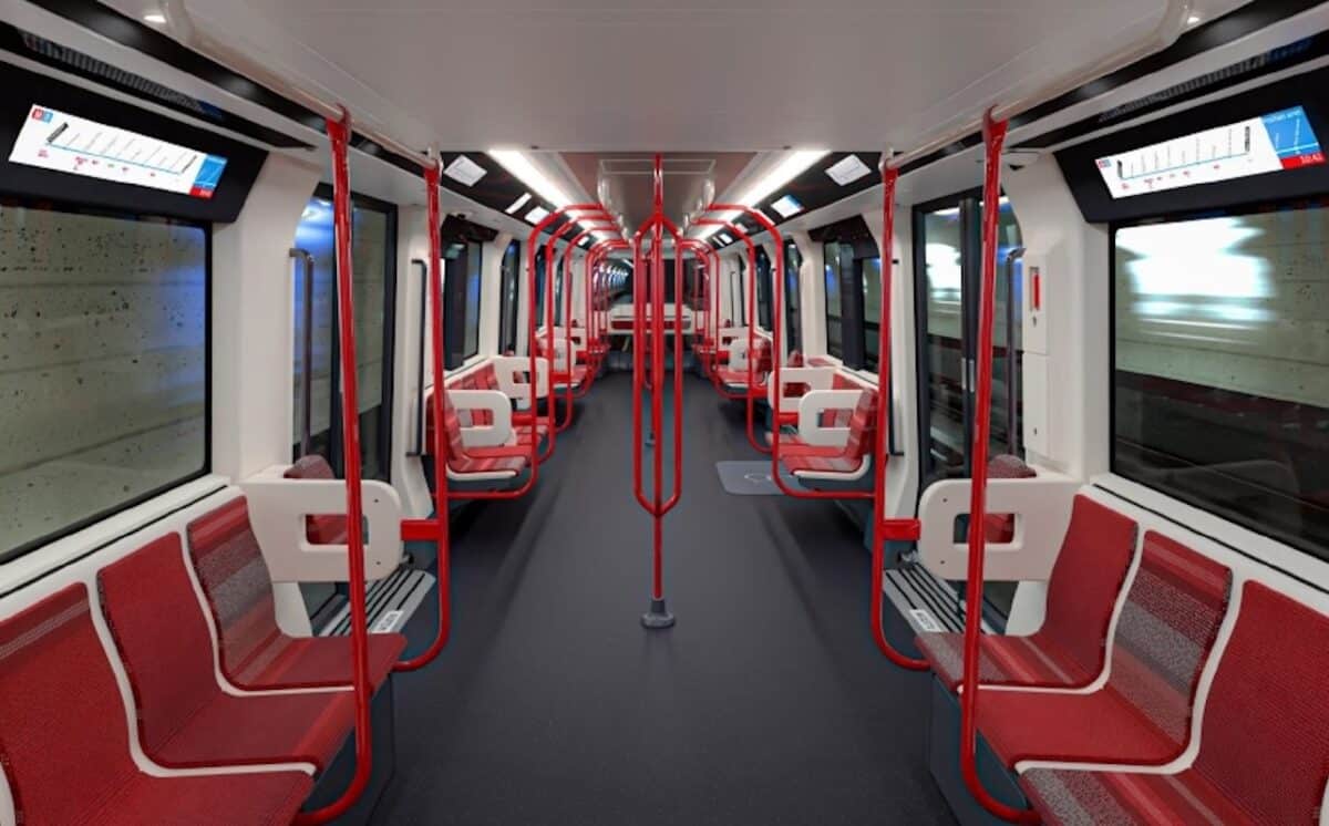 Intérieur de la nouvelle rame MPL25 – Photo Alstom Advanced & Creative Design