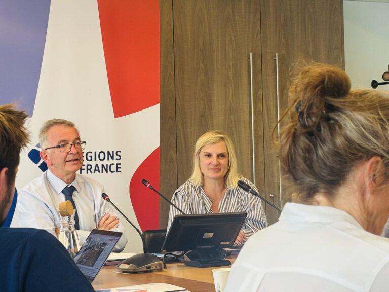François Bonneau et Valérie Debord lors de la conférence de presse de rentrée. Photo Régions de France.