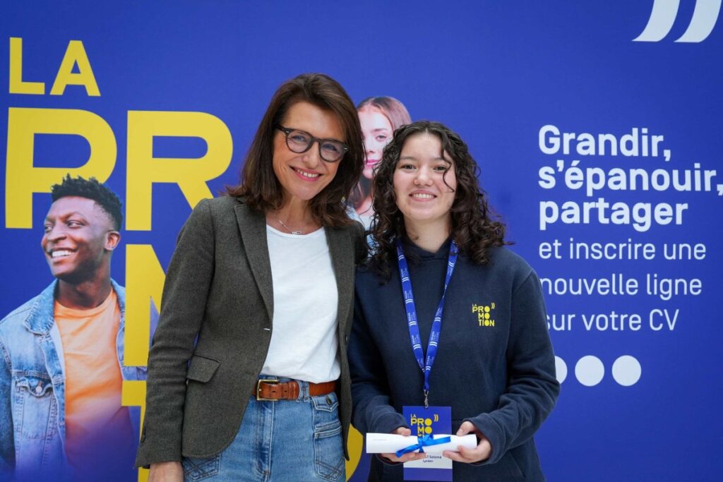 Christelle Morançais, présidente de Région, a mis à l’honneur les membres de la 2ème promotion et accueilli ceux de la 3ème. Photo J. Sarago Pays de la Loire