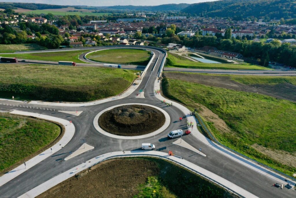 L’échangeur de Ligny-en-Barrois (c) Jean-Luc Stadler Région Grand Est