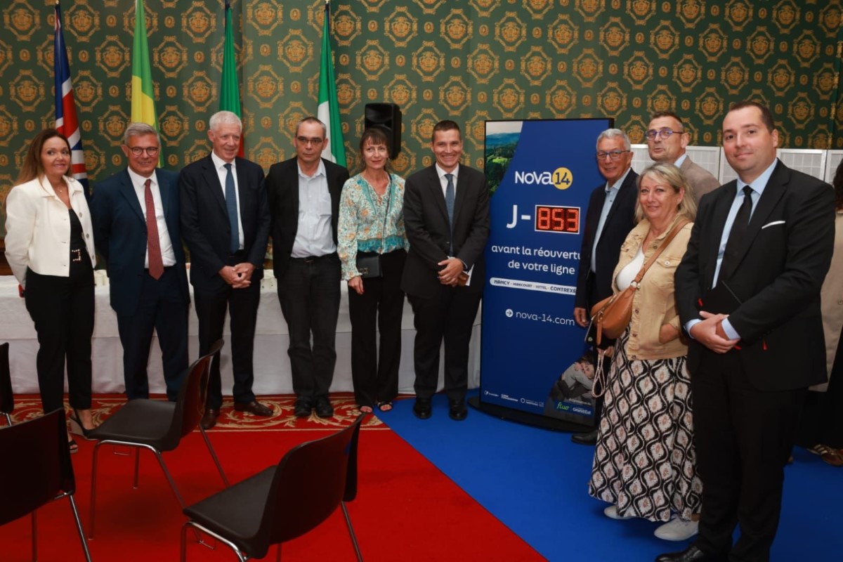 Lancement du projet de nouvelle voie Nancy-Contrexéville. Photo Transdev.