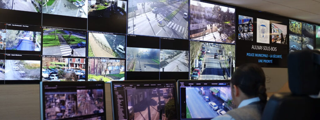 Vidéosurveillance par caméras dans la commune d’Aulnay-sous-Bois, équipement réalisé avec le soutien de la Région IDF. Photo Région IDF.