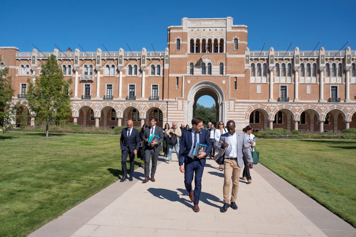 La délégation à l’Université du Texas. Photo AURA