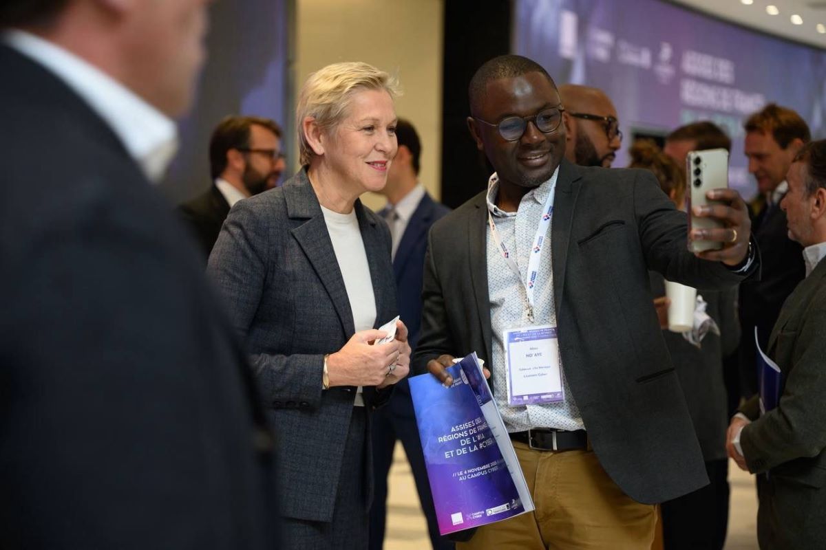 Arrivée d’Anne le Hénanff, ministre déléguée de l’Intelligence Artificielle et du Numérique. Photo Régions de France