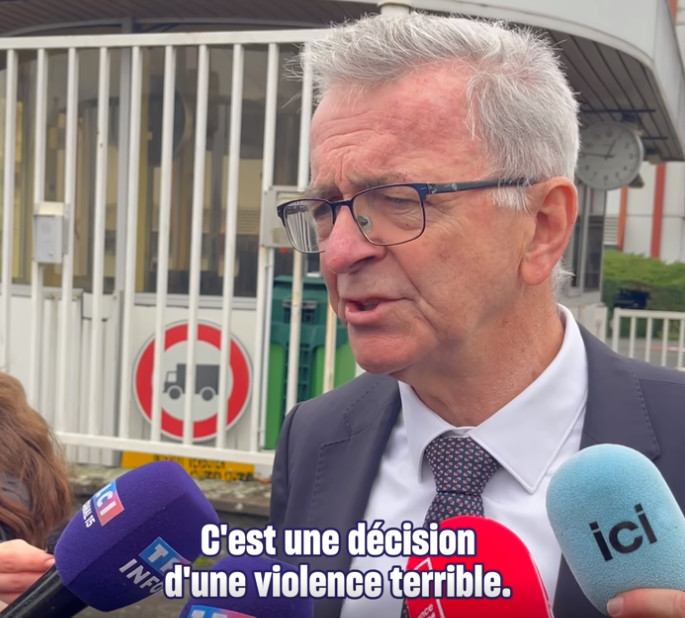 Le président de la Région Centre-Val de Loire François Bonneau a exprimé sa colère et son indignation. Photo CVDL.