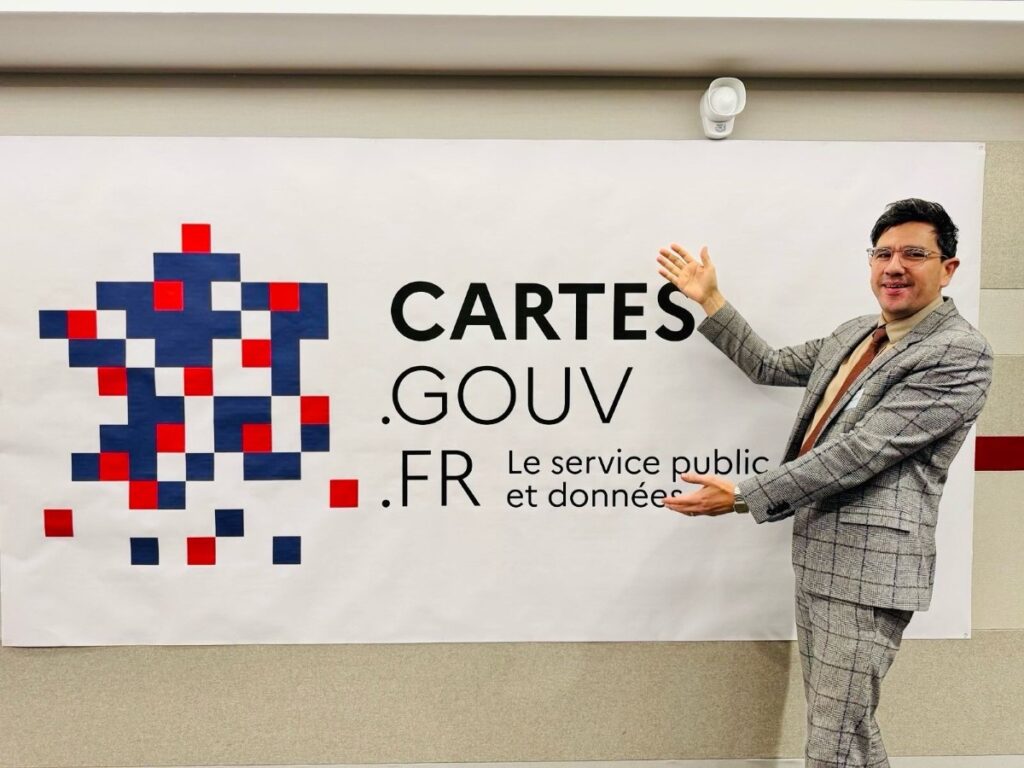 Sébastien Soriano, directeur général de l’IGN, a présenté le nouvel service. Photo IGN.