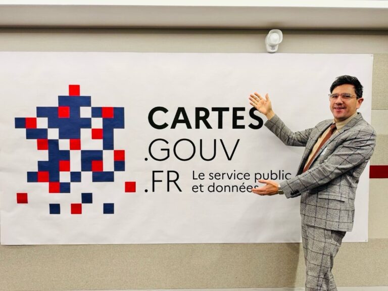 Sébastien Soriano, directeur général de l’IGN, a présenté le nouvel service. Photo IGN.