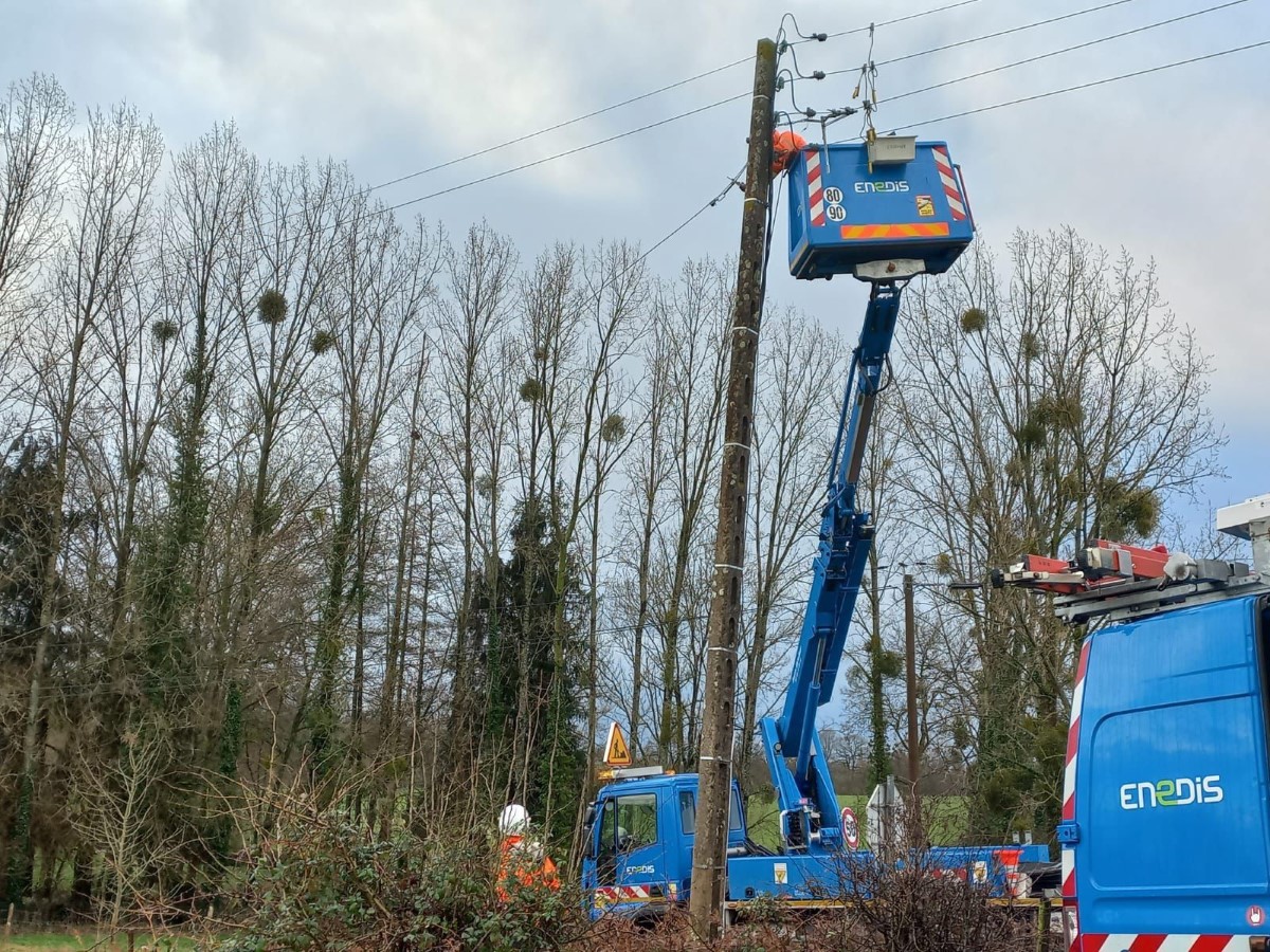 Des interventions parfois délicates. Photo Enedis.