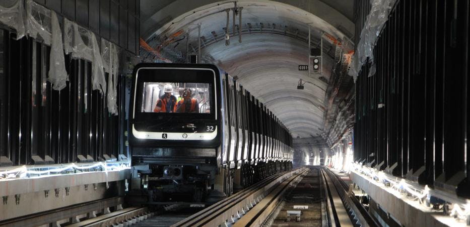 La ligne 14 du métro parisien bat désormais tous les records de fréquentation. Photo IDF Mobilités.