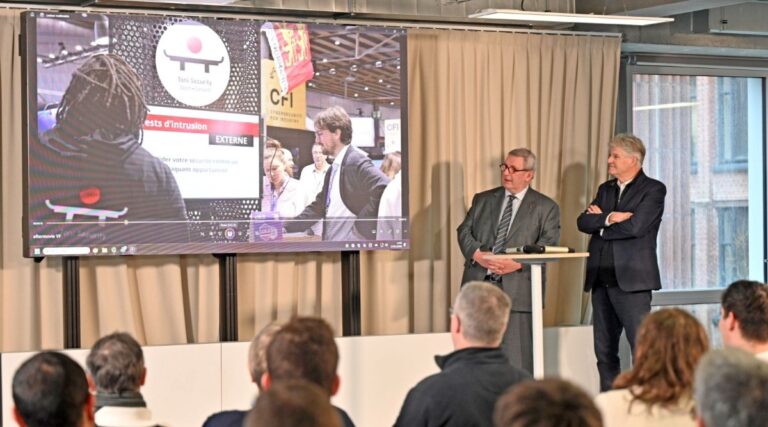 Retour sur l’édition 2025, par le général Marc Watin Augouard et le vice-président de la MUL Bernard Haesebroeck ? Photo INCYBER.