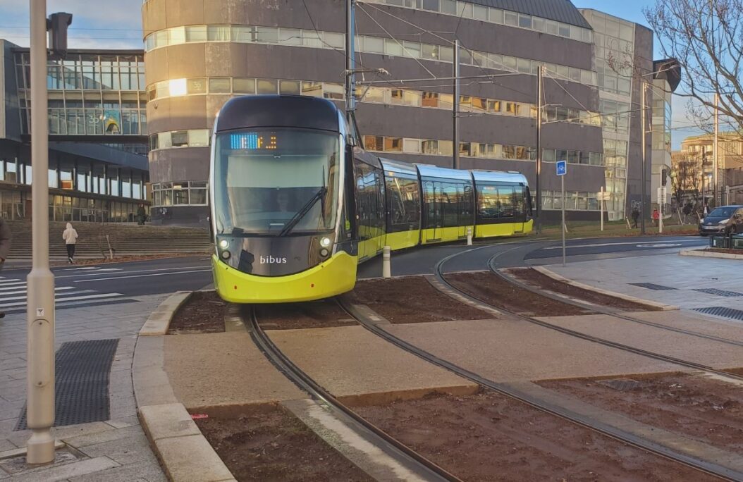 La ligne B du tramway de Brest. Photo Systra