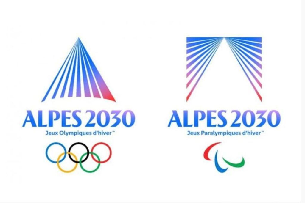 Les emblèmes des Jeux de 2030. Photo JOP 2030
