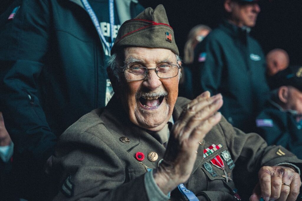 Les vétérans américains avaient fait le déplacement.
credit photo P Galliot Région Normandie