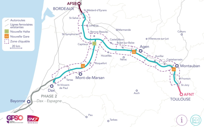 La Ligne nouvelle du Sud-Ouest (LNSO) a pour ambition de moderniser l'offre ferroviaire dans le Grand Sud-Ouest.