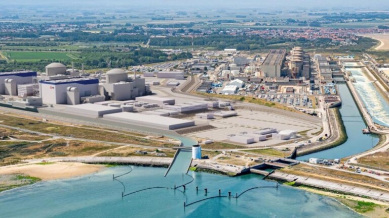 Le projet d’EPR2 à Gravelines (Hauts-de-France). C’est un projet analogue que les élus de Nouvelle-Aquitaine réclament pour le Blayais. (Photo : EDF)