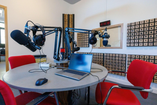 Un des studios aménagés dans le nouveau site de l’Ecole.