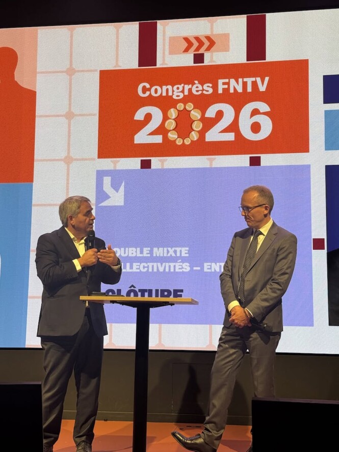 Discours de clôture prononcé par Xavier Bertrand président de la Région Hauts-de-France. (Photo : FNTV)